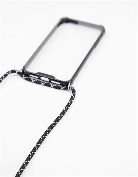 ASOS DESIGN iphone 11 case with neck strap .